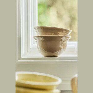 NEW Set of 4 Reeves Portuguese Stoneware Nut Bowls - Tan by Anthropologie